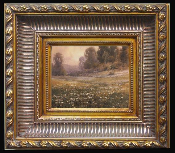 framed  unknow artist California landscape, Ta024-3